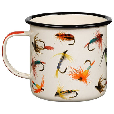 Enamel Mug | Fishing Flies GIFT Gentlemen's Hardware  Paper Skyscraper Gift Shop Charlotte