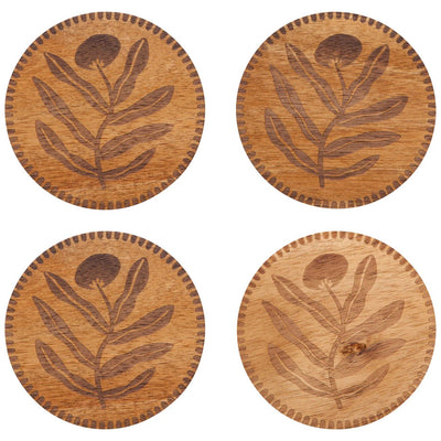 Entwine Engraved Coasters | Set of 4 Home Decor Danica Studio (Now Designs)  Paper Skyscraper Gift Shop Charlotte