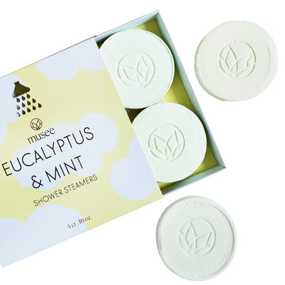 Eucalyptus & Mint Shower Steamers Beauty + Wellness Musee Bath  Paper Skyscraper Gift Shop Charlotte