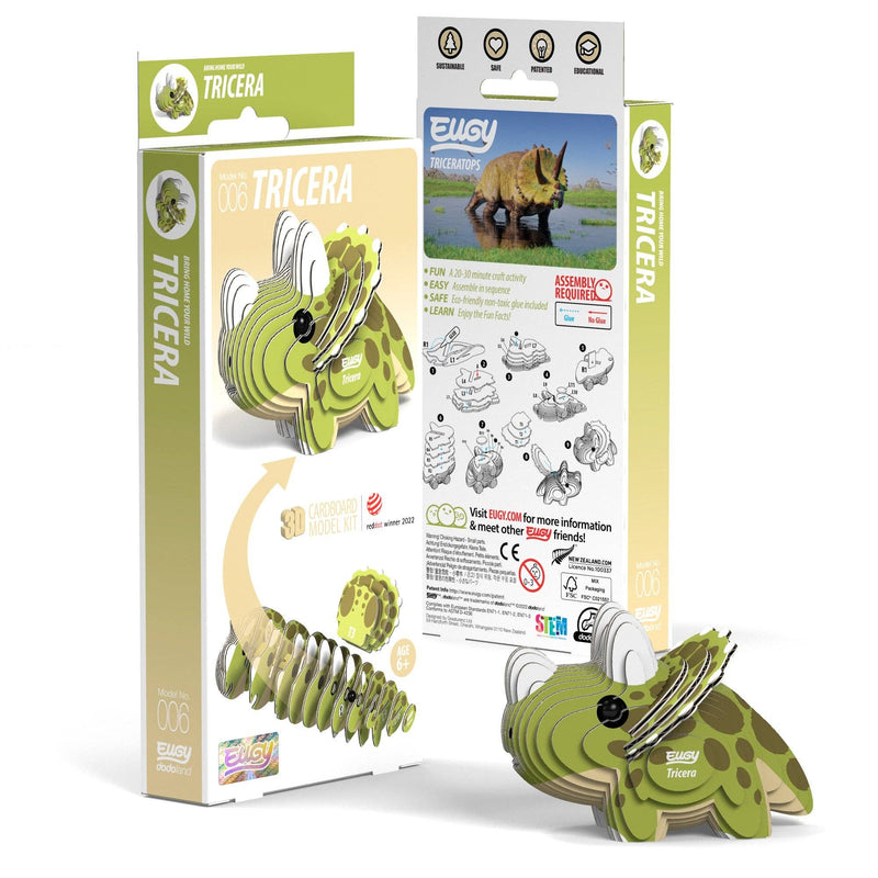 3D Puzzle | EUGY Tricera Puzzles Safari Ltd. Paper Skyscraper Gift Shop Charlotte