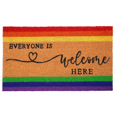 Everyone is Welcome here Doormat: 17'' x 29'' Doormats Calloway Mills  Paper Skyscraper Gift Shop Charlotte