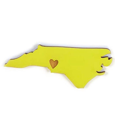 North Carolina Heart Magnet: Seafoam Magnets SnowMade  Paper Skyscraper Gift Shop Charlotte