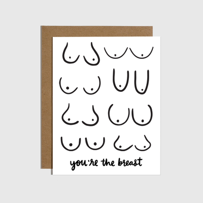 You're The Breast Boobs Card Cards Brittany Paige Paper Skyscraper Gift Shop Charlotte