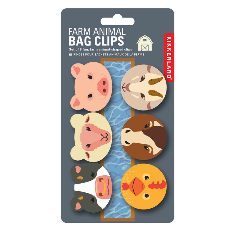 Farm Animal Bag Clips Kitchen Kikkerland  Paper Skyscraper Gift Shop Charlotte