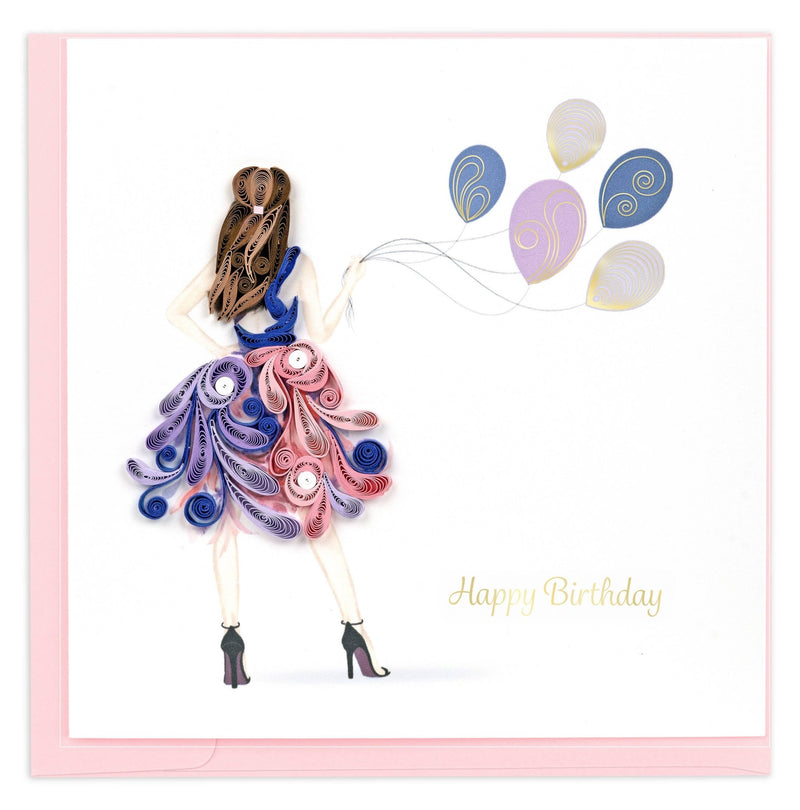 Fashion Birthday Girl Card Cards Quilling Card  Paper Skyscraper Gift Shop Charlotte