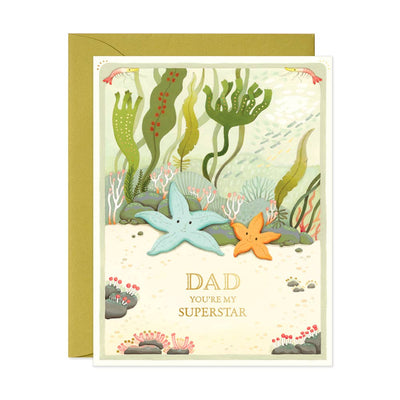 Father's Day Starfish Card  JooJoo Paper  Paper Skyscraper Gift Shop Charlotte