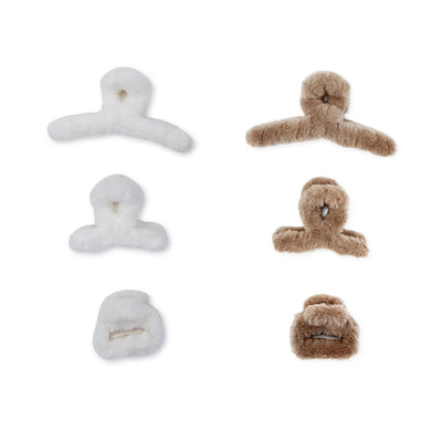 Faux Fur Claw Clips | Medium Accessories + Apparel Two's Company  Paper Skyscraper Gift Shop Charlotte