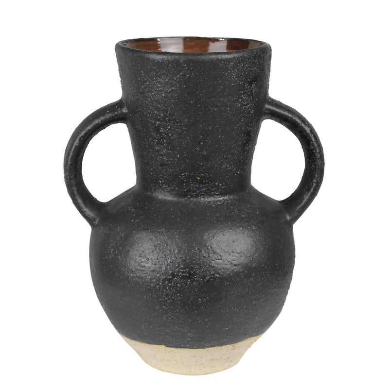 Umbria Vase with Big Handles | Ceramic, Black Home Decor HomArt  Paper Skyscraper Gift Shop Charlotte