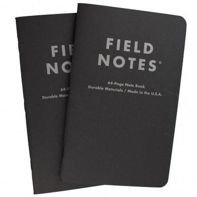 Field Notes | Large Ruled | 2-Pack | Black Notebooks Field Notes Brand  Paper Skyscraper Gift Shop Charlotte