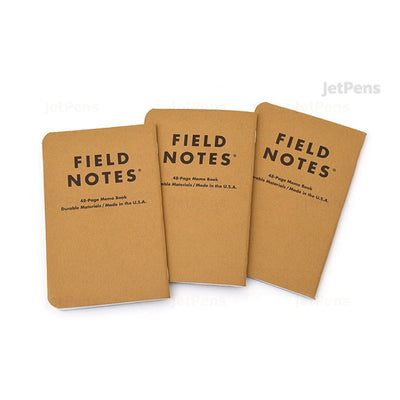 Field Notes | Left-Handed Memo Book | Set of 3 Notebooks Field Notes Brand  Paper Skyscraper Gift Shop Charlotte