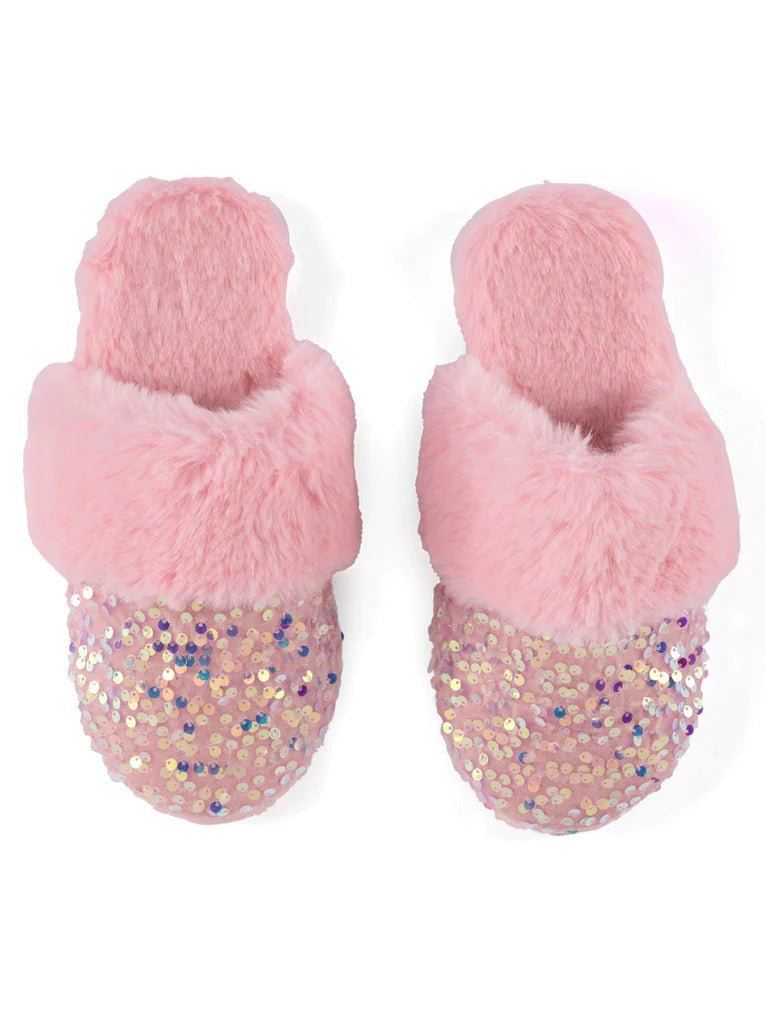 Fiesta Slippers | PINK | L/XL Beauty + Wellness Shiraleah  Paper Skyscraper Gift Shop Charlotte