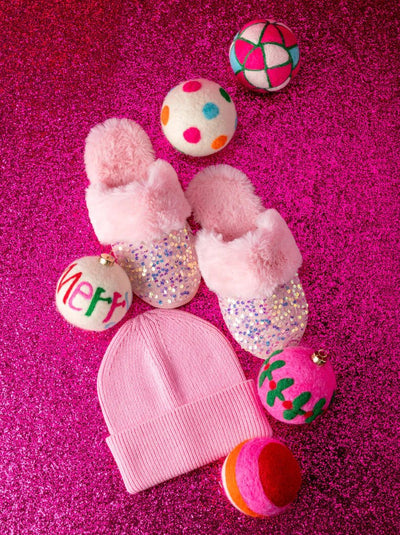 Fiesta Slippers | PINK | L/XL Beauty + Wellness Shiraleah  Paper Skyscraper Gift Shop Charlotte