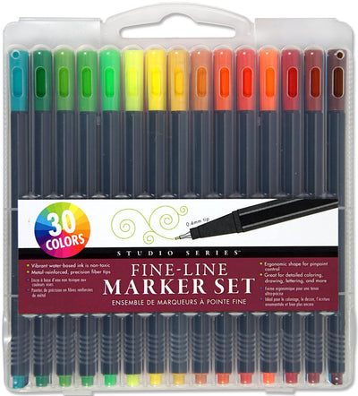 Fine Line Marker Set Art Supplies Peter Pauper Press, Inc.  Paper Skyscraper Gift Shop Charlotte