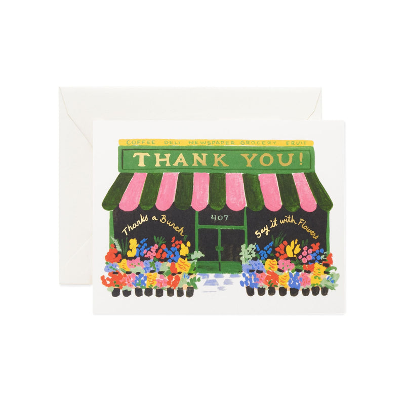 Flower Shop Thank You Card Cards Rifle Paper Co  Paper Skyscraper Gift Shop Charlotte