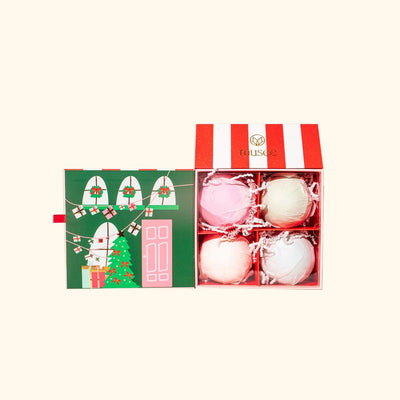 Four Balm Set | North Pole Bath & Beauty Musee Bath  Paper Skyscraper Gift Shop Charlotte