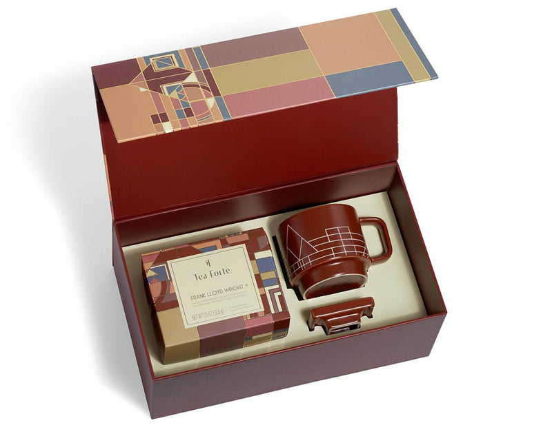 Frank Lloyd Wright Gift Set Kitchen Tea Forte  Paper Skyscraper Gift Shop Charlotte