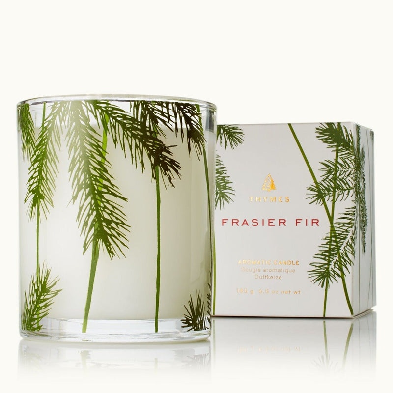 Frasier Fir Heritage Poured Candle Pine Needle Design Candles Thymes  Paper Skyscraper Gift Shop Charlotte