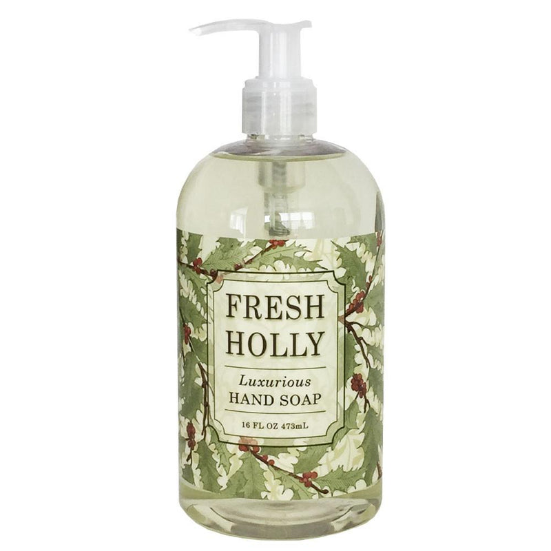 Fresh Holly Liquid Soap | 16 oz. Christmas Greenwich Bay Trading Co  Paper Skyscraper Gift Shop Charlotte