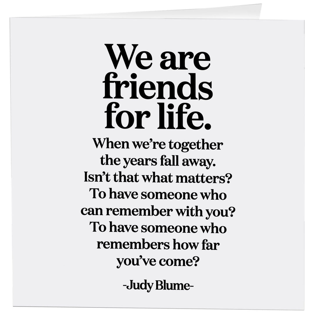 Friends For Life Card