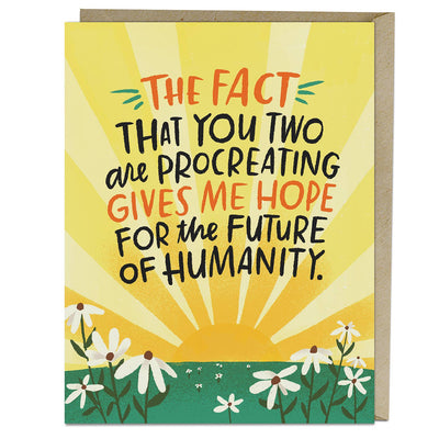 Future of Humanity Baby Card Cards Em & Friends  Paper Skyscraper Gift Shop Charlotte