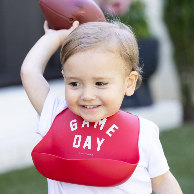 Game Day Wonder Bib: Red  Bella Tunno  Paper Skyscraper Gift Shop Charlotte