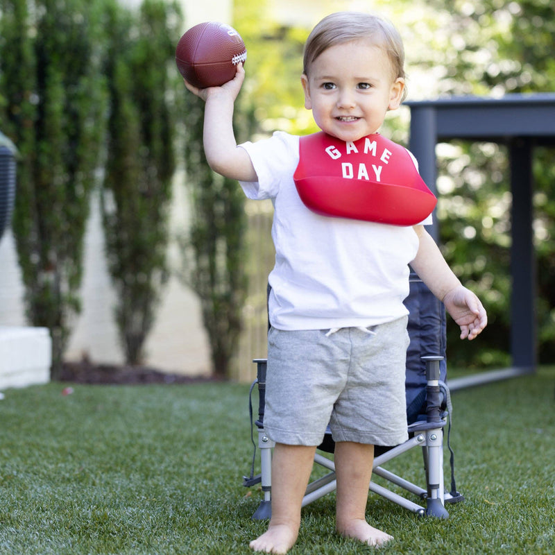 Game Day Wonder Bib: Red  Bella Tunno  Paper Skyscraper Gift Shop Charlotte