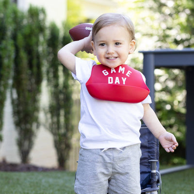 Game Day Wonder Bib: Red  Bella Tunno  Paper Skyscraper Gift Shop Charlotte