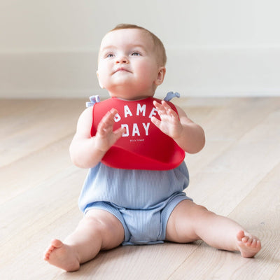 Game Day Wonder Bib: Red  Bella Tunno  Paper Skyscraper Gift Shop Charlotte