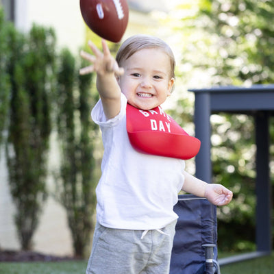 Game Day Wonder Bib: Red  Bella Tunno  Paper Skyscraper Gift Shop Charlotte