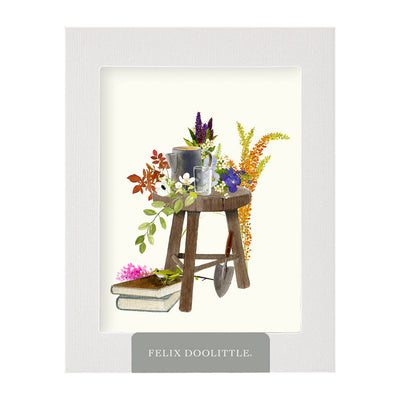 Gardener's Chair - Flower Garden Greeting Cards: Occasion Cards  Felix Doolittle  Paper Skyscraper Gift Shop Charlotte