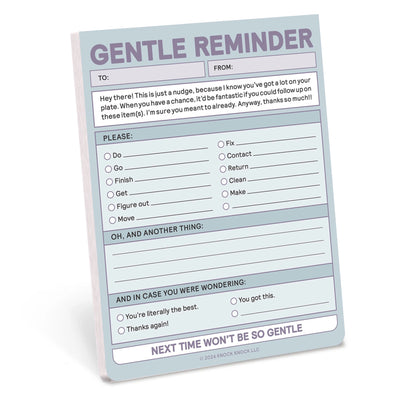 Gentle Reminder Nifty Note (Pastel Version) Paper Goods - Journals, Notepads & NoteBooks Knock Knock Paper Skyscraper Gift Shop Charlotte