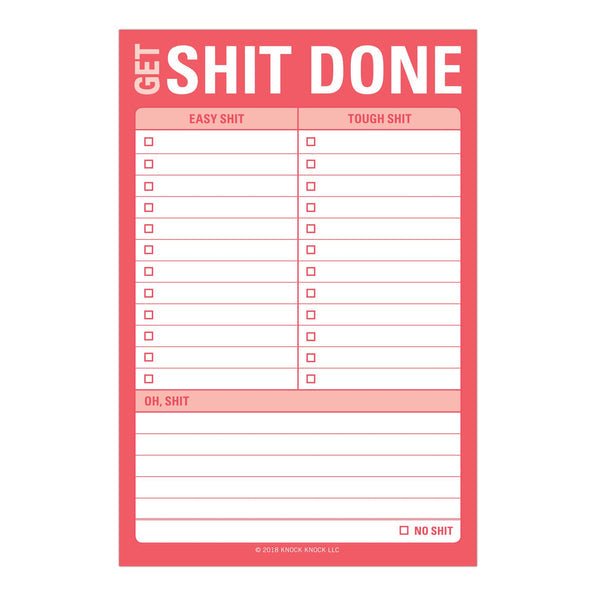 Get Shit Done Great Big Sticky Notes  Knock Knock  Paper Skyscraper Gift Shop Charlotte