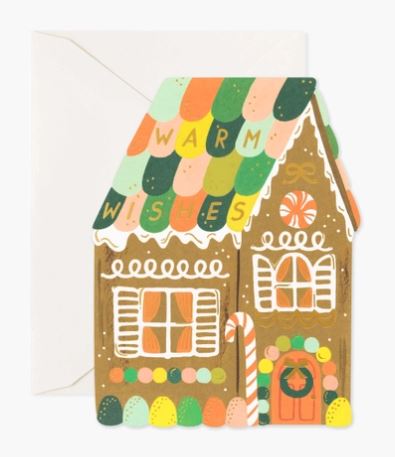 Gingerbread House Holiday Box cards Cards Rifle Paper Co  Paper Skyscraper Gift Shop Charlotte