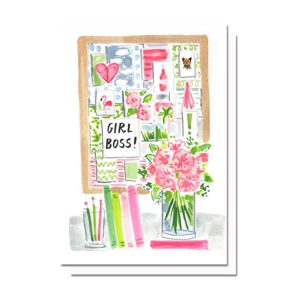 Girl Boss | Just Because + Congrats Card Cards Evelyn Henson  Paper Skyscraper Gift Shop Charlotte