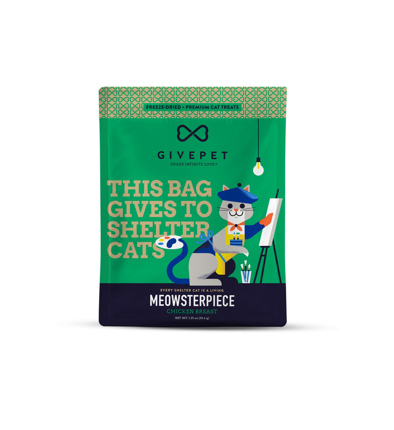 GivePet Meowsterpiece Freeze Dried Cat Treats Pets GivePet  Paper Skyscraper Gift Shop Charlotte