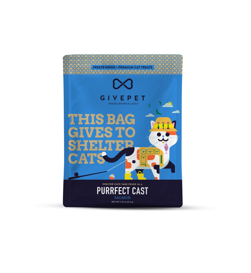 GivePet Purrfect Cast Freeze Dried Cat Treats Pets GivePet  Paper Skyscraper Gift Shop Charlotte