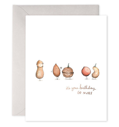 Go Nuts Birthday Card | Party Nuts Clever Bday Card  E. Frances Paper  Paper Skyscraper Gift Shop Charlotte