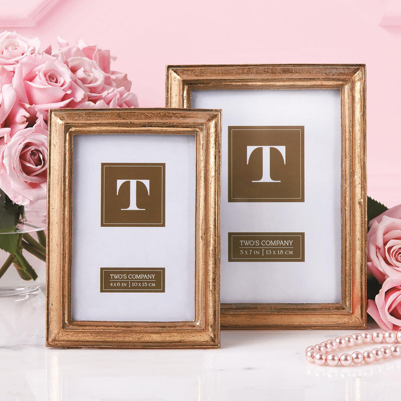 Gold Leaf Photo Frame Frames Two&