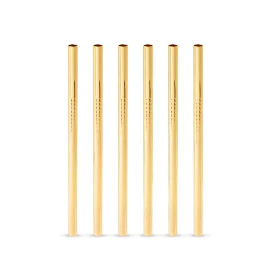 Gold Lowball Straw Set Barware True Fabrications  Paper Skyscraper Gift Shop Charlotte