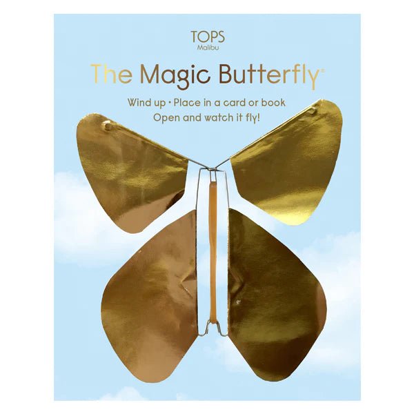 Gold Metallic Magic Butterfly Birthday TOPS Malibu  Paper Skyscraper Gift Shop Charlotte