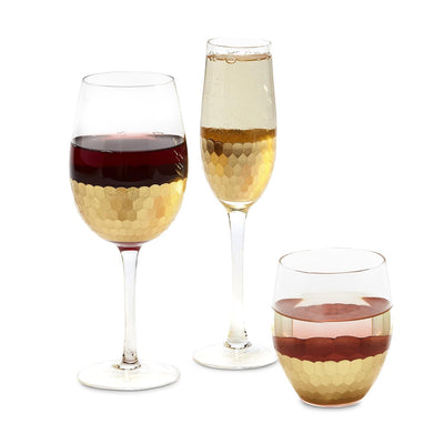 Gold Standard Wine Glass 20oz Glassware Two's Company  Paper Skyscraper Gift Shop Charlotte