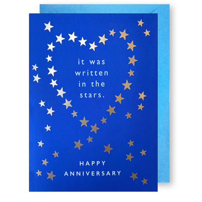 Gold Stars | Anniversary Card Cards J.Falkner Cards  Paper Skyscraper Gift Shop Charlotte