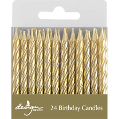 Gold Twist Birthday Candles Candles Design Design  Paper Skyscraper Gift Shop Charlotte