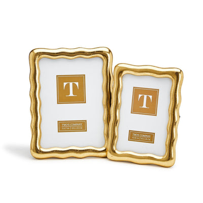 Golden Ore Photo Frame | 4x6 Frames Two's Company  Paper Skyscraper Gift Shop Charlotte