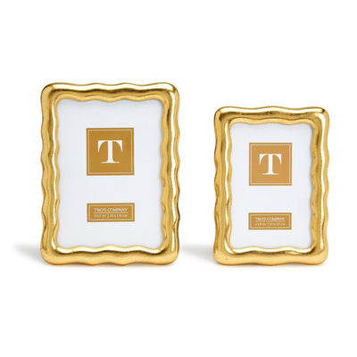 Golden Ore Photo Frame | 4x6 Frames Two's Company  Paper Skyscraper Gift Shop Charlotte