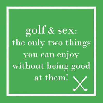 Golf & Sex Beverage | Beverage Napkin  PaperProducts Design  Paper Skyscraper Gift Shop Charlotte