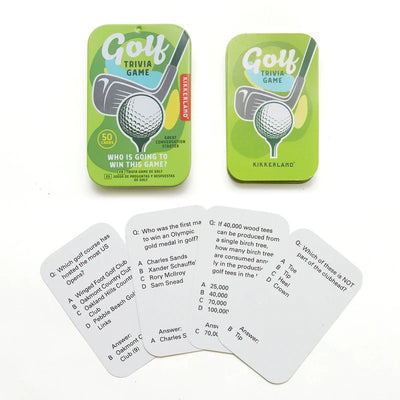 Golf Trivia Game Sports Kikkerland  Paper Skyscraper Gift Shop Charlotte