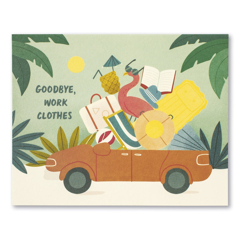 Goodbye, Work Clothes | Retirement Card Cards Love Muchly  Paper Skyscraper Gift Shop Charlotte