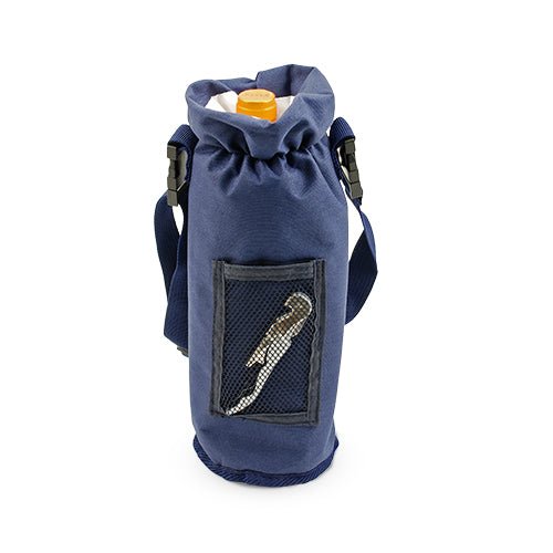 Grab & Go Insulated Bottle Carrier | Blue Bottle Bag True Fabrications  Paper Skyscraper Gift Shop Charlotte