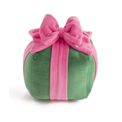 Green Gift Box Pillow | Small Home Decor - Pillows & Blankets Shiraleah  Paper Skyscraper Gift Shop Charlotte